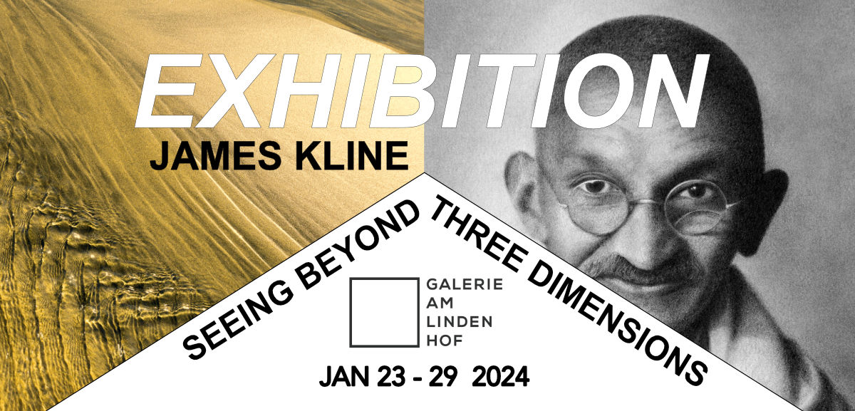 Flyer Ausstellung James Kline Galerie am Lindenhof in Zürich